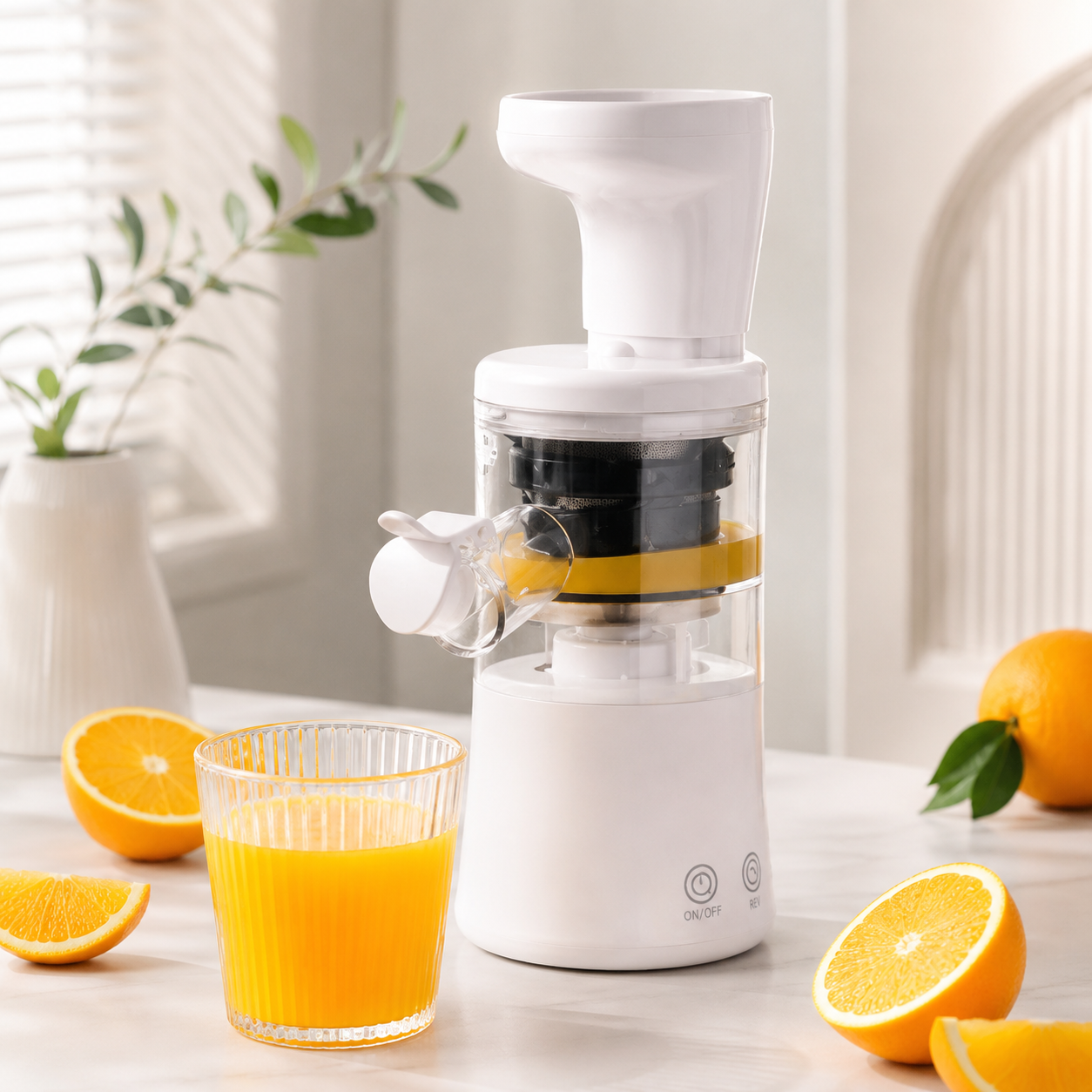 Electric Citrus Juicer - Automatic Lemon Orange Juice Extractor