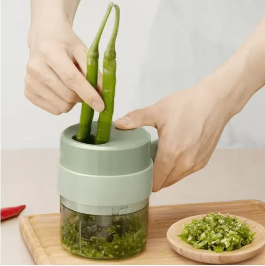 Herb Garlic Chopper - Electric Food Mincer Cutter Dicer