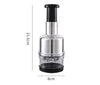 Manual Garlic Chopper Press - Stainless Steel Food Mincer