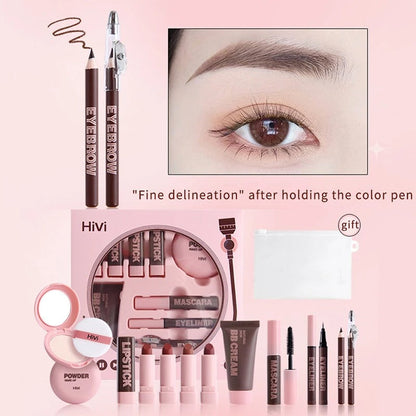 HiVi Makeup Gift Box Powder Glue Record Limited Lipstick